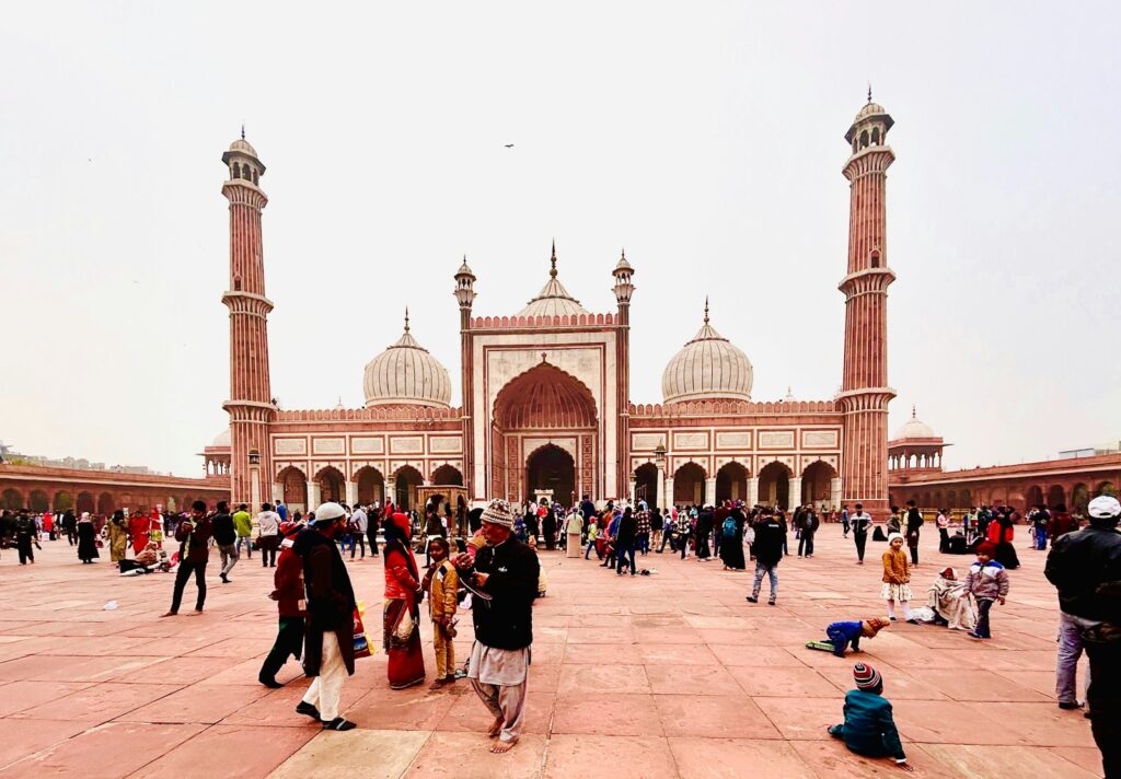 La mosquée Jama Masjid en Inde